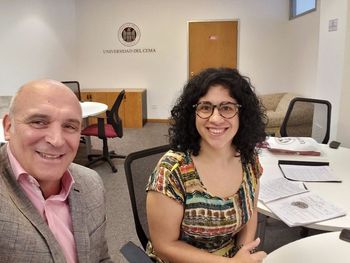 José Luis Espert y Eliana Scialabba