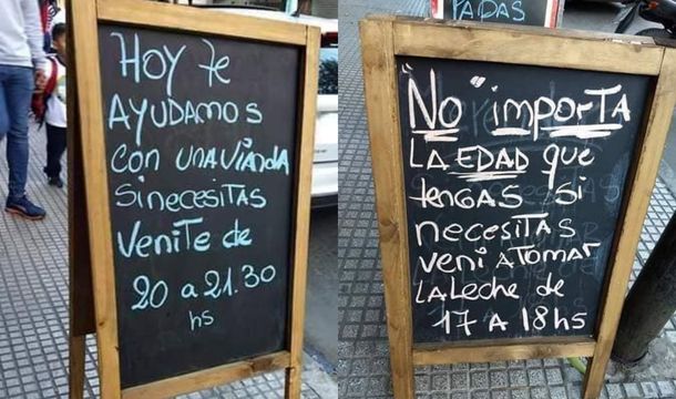 Solidaridad ante la crisis: entregan viandas a personas necesitadas en un restaurante de La Boca