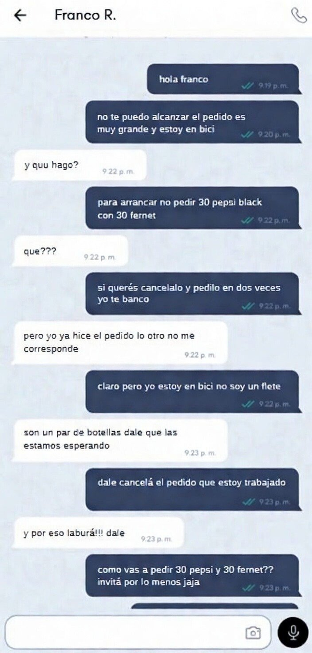 El díalogo de la polémcia se volvió viral El díalogo de la polémcia se volvió viral