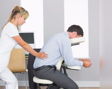 Masajes en la oficina