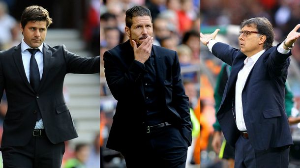 Los entrenadores argentinos Gerardo Martino