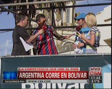 Marcelo Tinelli participó en Argentina Corre Bolívar