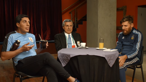 La reunión secreta entre Messi, Suárez y el maestro Tabárez, según Martín Bossi