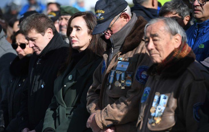 Vetada del acto oficial, Victoria Villarruel homenajeó a los héroes de Malvinas en sus redes