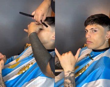 El radical cambio de look de Garnacho para la Copa América