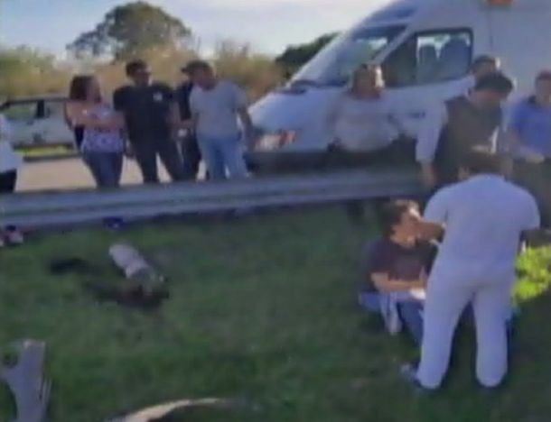 Mirá el video del accidente de Julio Bocca