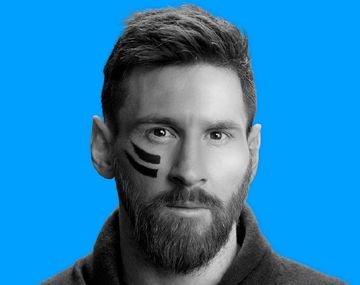 Así lució Messi para una campaña solidaria