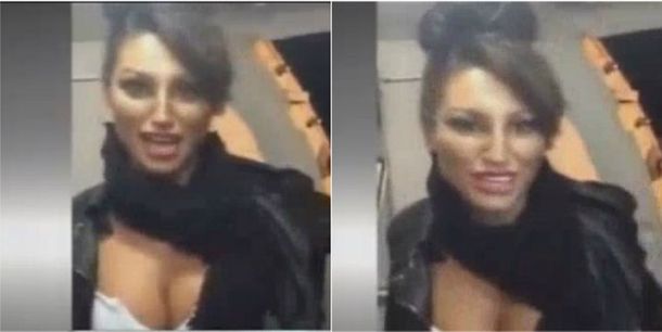 Apareció otro video de Victoria Xipolitakis en el avión