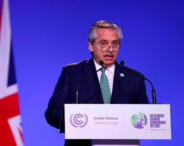 Alberto expuso en la cumbre de Glasgow: Es necesario instalar el concepto de deuda ambiental