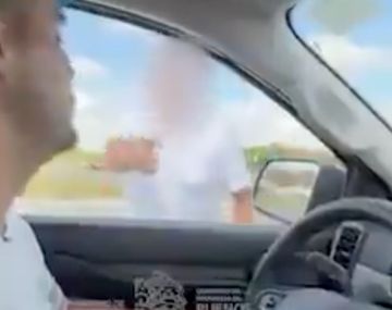 Manejaba en la ruta con un menor a upa