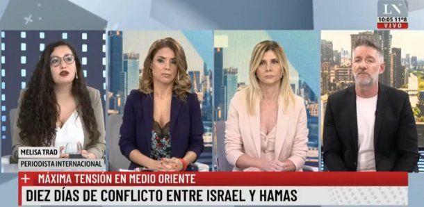 Luis Novaresio y Débora Plager maltrataron a una periodista invitada por su posición sobre Gaza
