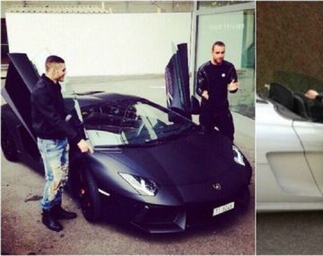 Icardi imita a Wanda y ostenta un auto de lujo