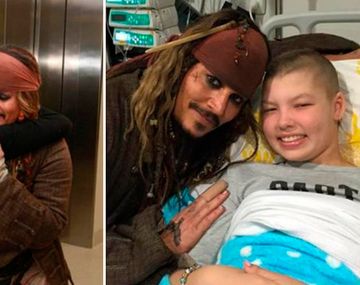 Johnny Depp sorprendió a los nenes de un hospital
