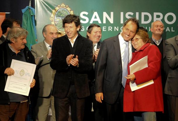 Scioli se mostró en un acto con un socio de Macri en Provincia