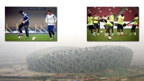 Un nuevo récord de contaminación en China perjudica a los jugadores antes de Argentina-Brasil