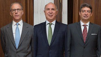 Rosenkrantz, Lorenzetti y Rosatti, jueces de la Corte Suprema. Rosenkrantz, Lorenzetti y Rosatti, jueces de la Corte Suprema.