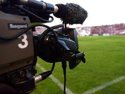 Televisación del fútbol. Imagen de archivo Televisación del fútbol. Imagen de archivo