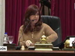 Kirchner encabezó la primera sesión en el Senado tras el pedido de condena de Luciani