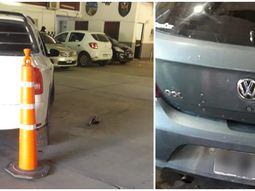 Un auto perseguía a los tiros a otro y ambos terminaron en un estacionamiento policial