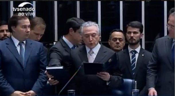 Tras la destitución de Rousseff, asumió Temer como presidente de Brasil