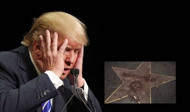 Esta vez sí que no quedó un sólo rastro de la estrella de Trump en el Paseo de la Fama de Hollywood