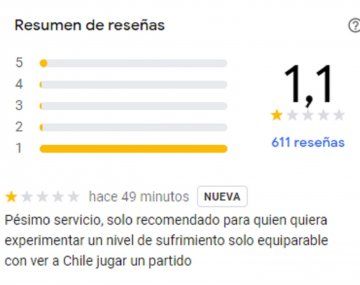 Las reseñas con cargadas que le dejan a la chilena que no hospeda argentinos