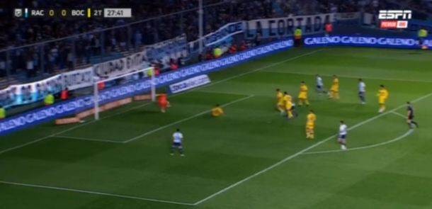 Vecchio volvió tras un año y marcó en el triunfo de Racing ante Boca