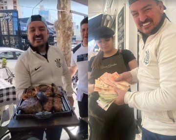 No valen nada: la burla de un hincha de Corinthians por la devaluación del peso