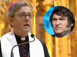 MonseñorJorge García Cuerva y Javier Milei.