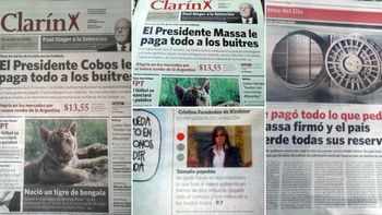 reparten una edicion trucha del diario clarin reparten una edicion trucha del diario clarin