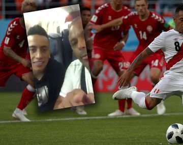 Nunca visto: un hincha humilló a un jugador de la Selección de Perú en pleno vuelo