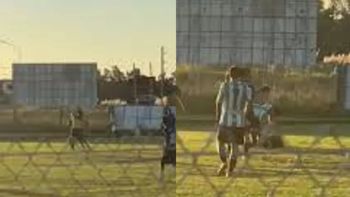 rosario: un futbolista amateur noqueo a un arbitro, le fracturo el tabique y termino detenido