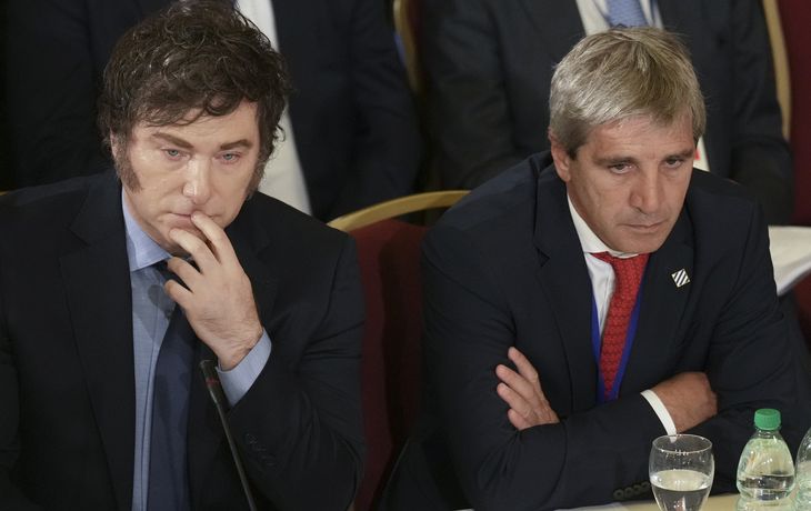 Javier Milei y Luis Caputo Javier Milei y Luis Caputo