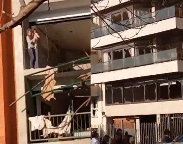 Impactante explosión en un edificio de Montevideo: hay heridos