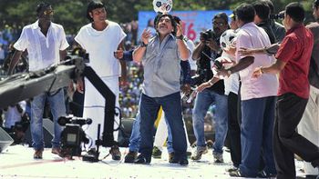 el mal momento de diego maradona en la india el mal momento de diego maradona en la india