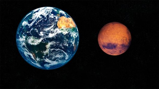 Los planetas Marte y Tierra estarán muy cerca