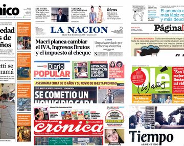 Tapas de diarios del sábado 31 de diciembre de 2016