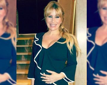 Flor Peña, embarazadísima de su tercer hijo