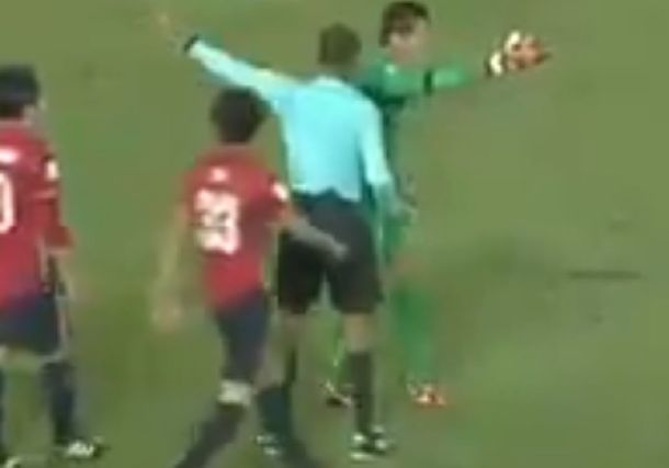 El africano se arrepintió sobre la marcha