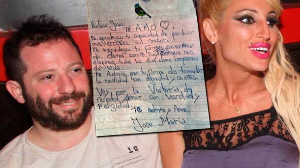 La romántica carta de José Ottavis a Vicky Xipolitakis