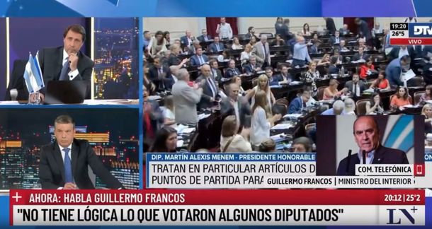 Guillermo Francos no sabe cómo funciona el tratamiento de una ley y tuvieron que explicárselo en vivo