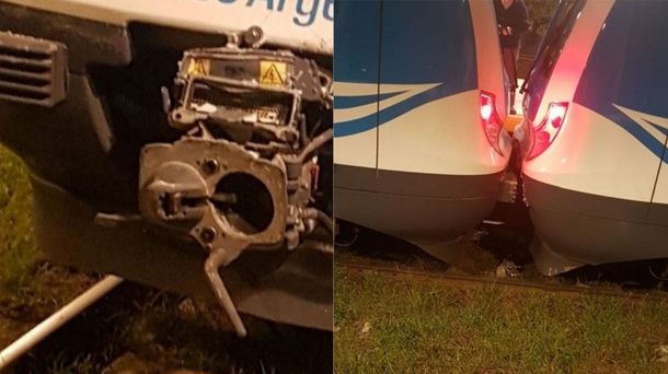 Choque de trenes en Tolosa - Crédito: 0221