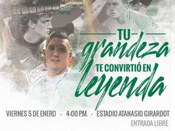 Flyer de la despedida de Franco Armani