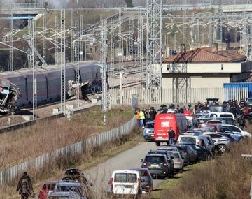 El tren recorría el trayecto Milán-Salerno. Foto: Sky tg24