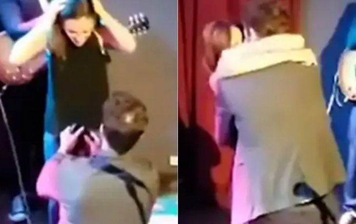 Video: Carolina Amoroso recibió una romántica propuesta de casamiento
