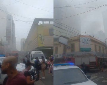 Incendio en un comercio de Quilmes: se prendió fuego un depósito en pleno centro