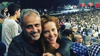 Jorge Rial y Agustina Kampfer. Jorge Rial y Agustina Kampfer.