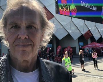 Bonadeo minutos antes de comenzar el partido