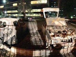 Cuatro fueron los autos incendiados Cuatro fueron los autos incendiados