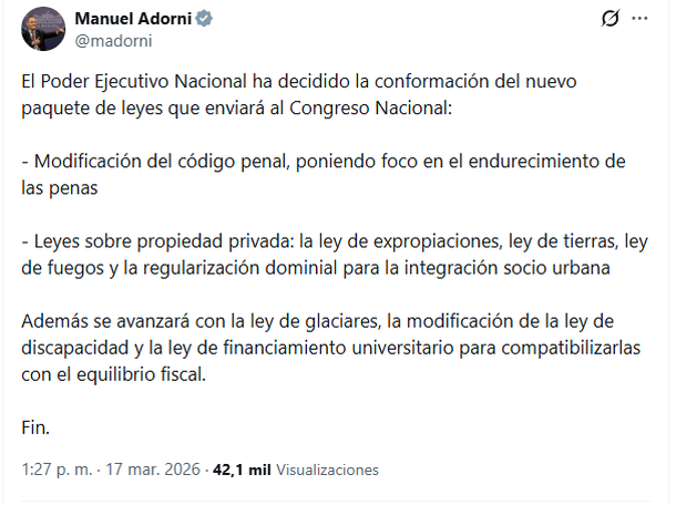 Anuncio del Gobierno Anuncio del Gobierno